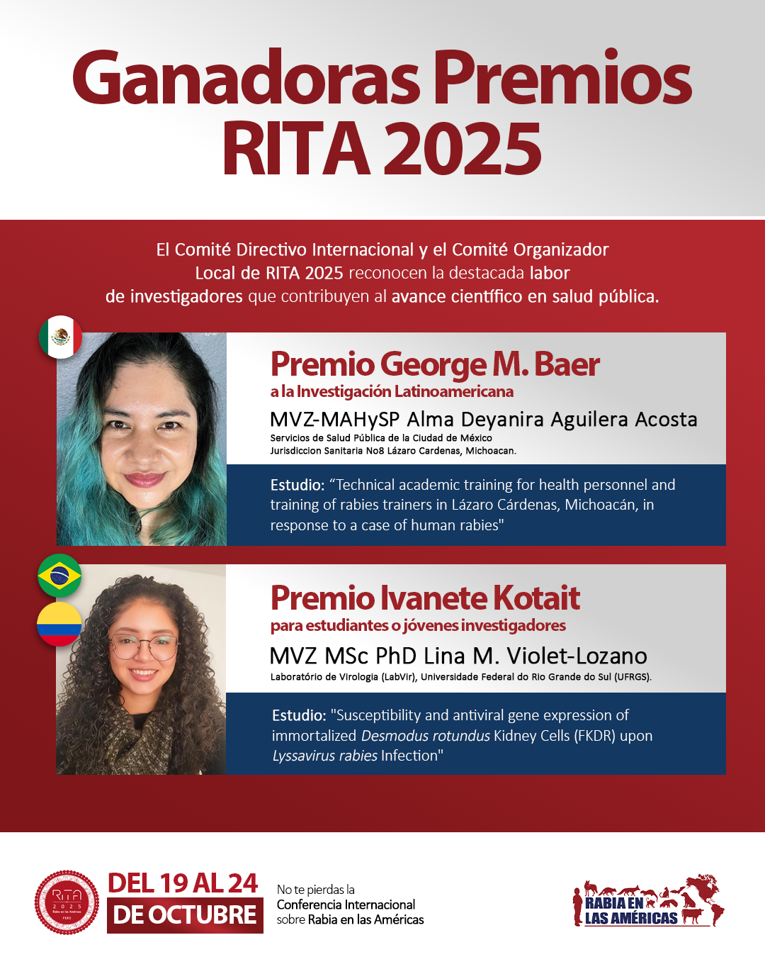 Ganadoras de los Premios RITA 2025